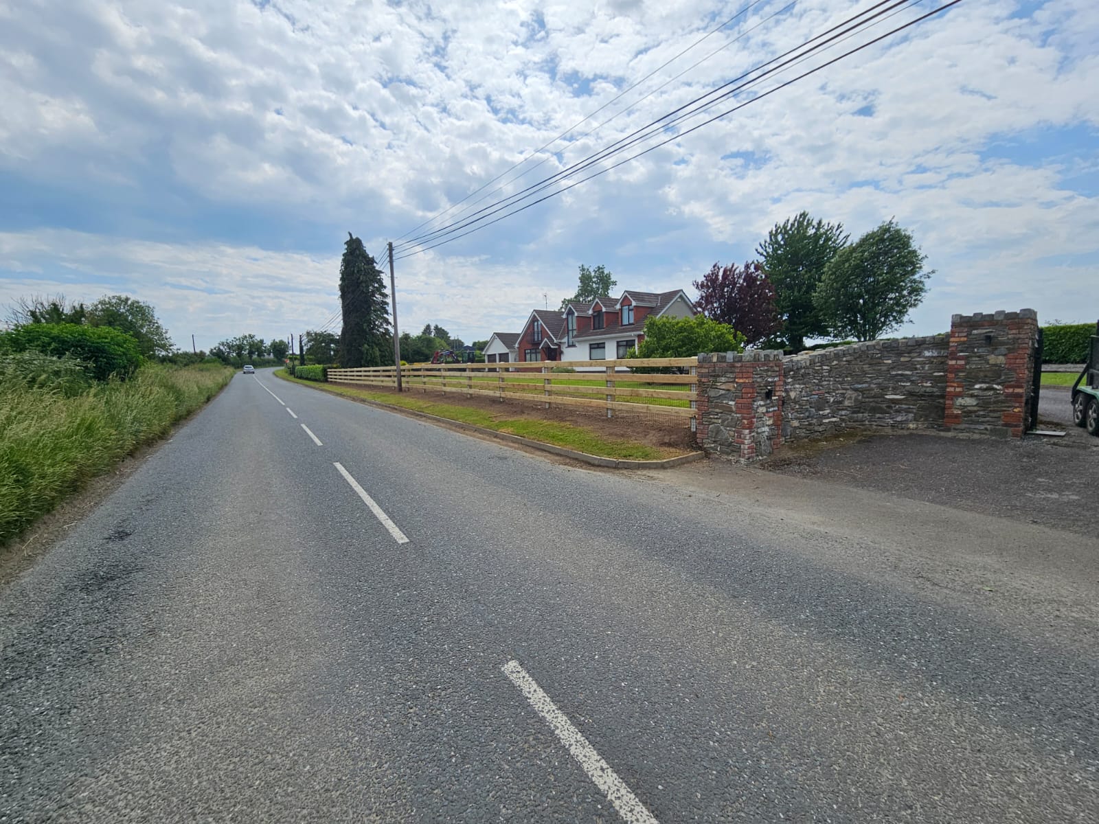 After photo showing professional post and rail fencing